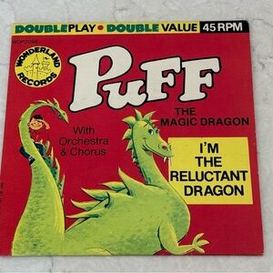 Puff the Magic Dragon 45 Vinyl Record 1966